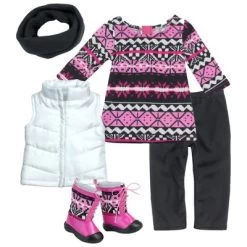 Sophia’s Dress, Leggings, Scarf, Vest, And Boots For 18" Dolls -Toy Doll World GUEST b0d4f07b 16c8 4177 b70a 95b196b0313a