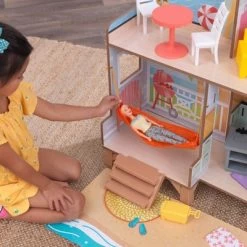 Kidkraft Ferris Wheel Fun Beach House Wooden 360-Play Dollhouse With 19 Accessories -Toy Doll World GUEST b46729d5 3478 48bd 87a9 fc16cb70c008