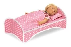 Badger Basket 3-in-1 Trolley Doll Carrier With Rocking Bed And Bedding - Pink/Polka Dot -Toy Doll World GUEST b7c999d0 f3fc 4c84 aaa0 d4c47e952fb2