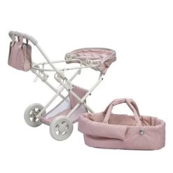 Olivia's Little World - Polka Dots Princess Baby Doll Deluxe Stroller - Pink & Gray -Toy Doll World GUEST b8f4b8ef a126 4e4c aa4e ef1447b86208
