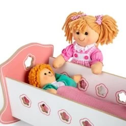 Bigjigs Toys Wooden Cradle For 10"-12" Doll -Toy Doll World GUEST b9514223 0b37 4263 b909 ccaf239c5938