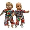 Doll Clothes Superstore Watermelon Print Shorts And Shirt For Twin Baby Dolls