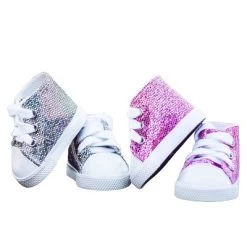 The Queen's Treasures 18 In Doll 2 Pair Of Glitter Shoes, Fits American Girl -Toy Doll World GUEST bf7c8013 806c 4b61 a634 7bba8b70d21b