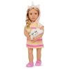 Our Generation Rainbow Unicorn Pajama Outfit For 18" Dolls