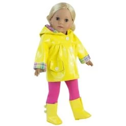 Sophia’s Raincoat, Leggings, Wellies, & Umbrella Set For 18” Dolls, Yellow/Hot Pink -Toy Doll World GUEST c2f39645 0223 4da1 b6d4 904661862806