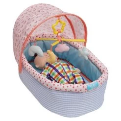 Manhattan Toy Stella Collection Soft Baby Doll Crib With Removable Canopy And Mobile For 12" To 15" Baby Dolls -Toy Doll World GUEST c5713947 c374 4136 8b6a 1eccacbdb994
