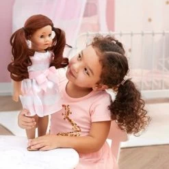 Sophia’s Stripe Party Dress And Sandals For 18" Dolls, Pink/White -Toy Doll World GUEST c986819f fa2b 4712 9944 58bc01f326d6