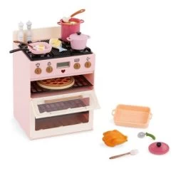 Our Generation Make & Bake Stove With Oven & Cooking Sounds Accessory Set For 18" Dolls -Toy Doll World GUEST cc36b6eb 5594 4b83 bb62 d2bceeb71ff2
