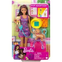 Barbie Pup Adoption Playset And Doll With Brown Hair, 2 Puppies And Color-Change -Toy Doll World GUEST cd091aa0 d558 4565 9356 719d5282c337