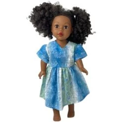 Doll Clothes Superstore Size 5 Matching Shades Of Blue Dresses For Girl And Dolls -Toy Doll World GUEST cd909107 44f8 49bc 94c8 7c9352db2969