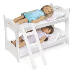 Badger Basket White Rose 18" Doll Bunk Bed -Toy Doll World GUEST cee9e6ff 9e40 406a 9cb7 a8e0a8afdc6c