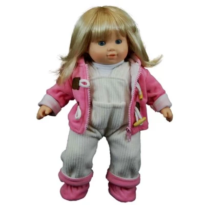 The Queen's Treasures 15 Inch Baby Doll Clothes Pink & Cream Overalls Set 6 The Queen's Treasures 15 Inch Baby Doll Clothes Pink & Cream Overalls Set - Image 4