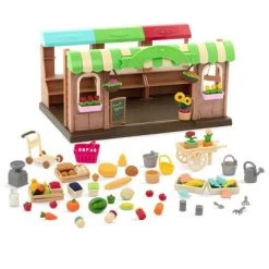 Li'l Woodzeez Store Playset With Toy Food 68pc - Hoppin' Farmers Market -Toy Doll World GUEST d8f7f0fd 655f 4562 8731 b4d411f72c44