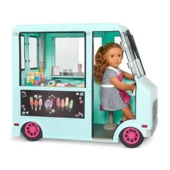 Our Generation Sweet Stop Ice Cream Truck With Electronics For 18" Dolls - Light Blue -Toy Doll World GUEST d9aab0f0 633a 4daf 83e4 ba3e97d26dd8