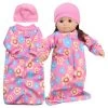 Sophia’s 2 Piece Sleep Sack And Hat Set For 15" Dolls, Pink