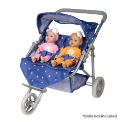 Adora Baby Doll Stroller, Starry Night Stroller Twin Jogger Stroller, Fits Dolls Up To 16 Inches -Toy Doll World GUEST de590a8b b94b 469f abdb 1e651c2f0f58