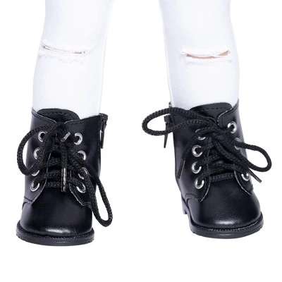 I'M A GIRLY Black Rock Rebel Boots - Fits I'M A GIRLY 18" Fashion Doll 3 I'M A GIRLY Black Rock Rebel Boots - Fits I'M A GIRLY 18" Fashion Doll