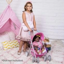 Adora Baby Doll Stroller Glam Glitter Medium Shade Stroller, Sparkly & Glittery, Fits Dolls Up To 20 Inches -Toy Doll World GUEST dfccd84c 2b19 47dd bdbf 1baa4c20b634