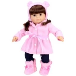 Sophia’s Winter Coat, Hat And Boots Set For 15'' Dolls, Light Pink