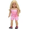 Sophia’s Tie Dye Romper For 18" Dolls, Pink