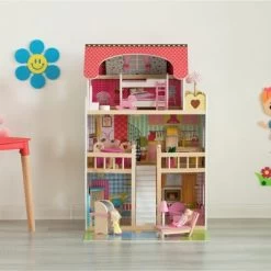 ShpilMaster Wooden Doll House With Toys And Furniture Accessories With LED Light For Ages 3+ 15 ShpilMaster Wooden Doll House With Toys And Furniture Accessories With LED Light For Ages 3+ -Toy Doll World GUEST e5b29637 979e 404f 846a 69953668079b
