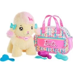 Barbie Salon Pet Adventure Stuffed Animal, Poodle With Themed Purse And 6 Accessories -Toy Doll World GUEST e76fee05 aace 4721 8a78 45240b8e5254