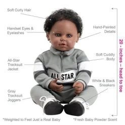 Adora Realistic Baby Doll All Star Toddler Doll - 20 Inch, Soft CuddleMe Vinyl, Brown Hair, Brown Eyes 14 Adora Realistic Baby Doll All Star Toddler Doll - 20 Inch, Soft CuddleMe Vinyl, Brown Hair, Brown Eyes -Toy Doll World GUEST e9389009 3206 4e4e 9cfb 4e4f3be83add