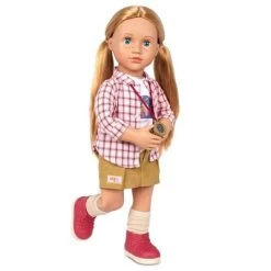 Our Generation Shannon Posable 18" Camping Doll & Storybook -Toy Doll World GUEST ea4bbada 2c6f 4cc2 800d 5dcb984b6ddf