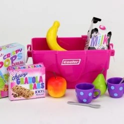 Sophia’s Cooler, Mugs And Grocery Food Set For 18'' Dolls, Hot Pink -Toy Doll World GUEST eb35b898 4f8e 4c32 80b1 d89171c0432f