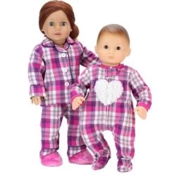 Sophia’s Flannel Pajama & Slippers Set For 18'' Dolls, Pink -Toy Doll World GUEST f2e0a2ed 65d3 4697 854b f8cb19974542
