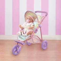 Olivia's Little World Baby Doll Jogging Stroller Buggy Iridescent Color OL-00016 -Toy Doll World GUEST f4487c89 9cb8 4fd2 8c06 7e877143726d