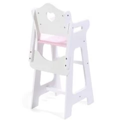 Badger Basket Doll High Chair With Accessories And Free Personalization Kit - White/Pink/Gingham -Toy Doll World GUEST f6c2d01c 255a 42c0 9ce1 be4193ec28f6