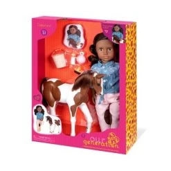 Our Generation 18" Equestrian Doll & Horse Set - Daveen With Foal -Toy Doll World GUEST f9f0ee4d a900 40f5 ba23 ebc415e1ddb1