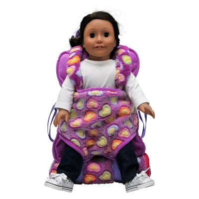 The Queen' Treasures 18 In Doll Carrier And Sleeping Bag, Purple Hearts 10 The Queen' Treasures 18 In Doll Carrier And Sleeping Bag, Purple Hearts - Image 8