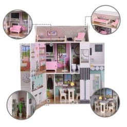 Olivia's Little World By Teamson Kids Wooden Dreamland Farmhouse Dollhouse Set -Toy Doll World GUEST fbfbb2a9 719d 4412 b397 63d666b3c475
