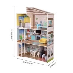 Olivia's Little World By Teamson Kids Wooden Dreamland Mediterranean Dollhouse Set -Toy Doll World GUEST fc7b8828 6944 40c8 aedb 4a52298731ea