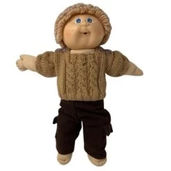 Doll Clothes Superstore Brown Sweater Set Compatible With 18 Inch Girl And Boy Dolls