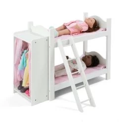Badger Basket Doll Bunk Beds With Ladder And Storage Armoire -Toy Doll World GUEST fe1a36da b5a6 47bd a02c 3b25ce5e2902