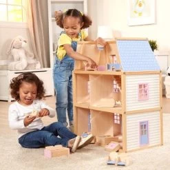 Melissa & Doug Multi-Level Dollhouse -Toy Doll World GUEST fe673488 a7f8 4cab b223 0e1a68c648b2